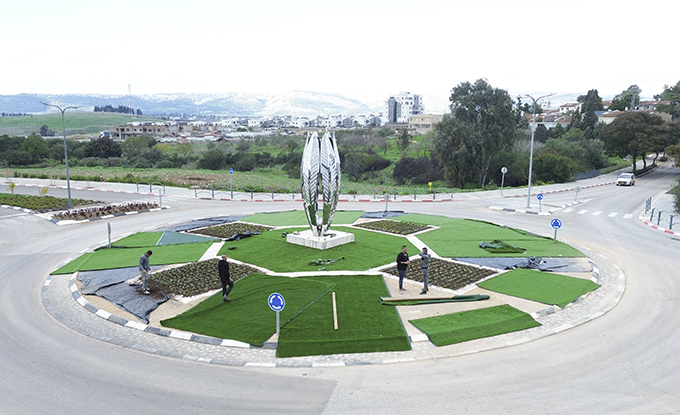 עפולה: הסתיימה הקמתם של תשע כיכרות קונספט ברחבי העיר